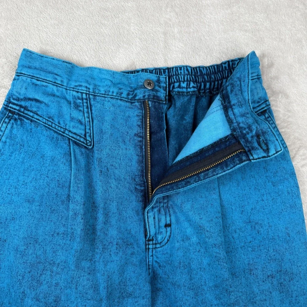 Vtg Sundance Denim Wear Jacket Pants Set Womens Sz L Acid Wash USA 90s 80s Artsy - Picture 9 of 16